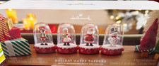 2024 HALLMARK Happy Tappers Set of 4  MUSIC & MOTION Santa Mrs. Claus  NIB picture