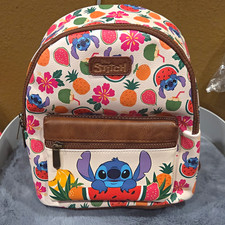 Bioworld Disney Lilo & Stitch Mini Backpack Multicolor Fruit Print picture