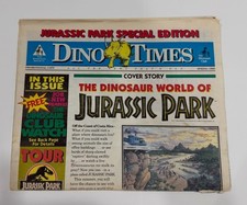 DINO TIMES, JURASSIC PARK SPECIAL EDITION, PROMOTIONAL NEWSPAPER 1993 picture