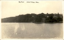 Globe Village Massachusetts MA Big Pond c1900s-10s Real Photo Vintage Postcard picture