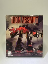 Iron Assault (IBM-PC CD-ROM, 1994) Big Box Mech Battle Sim picture