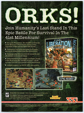 Warhammer Epic 40k Final Liberation - PC Game - Original Print Ad Promo Art 1998 picture
