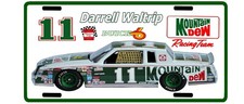 Vintage looking MOUNTAIN DEW Racing Team DARRELL WALTRIP License Plate 11 1980s  picture