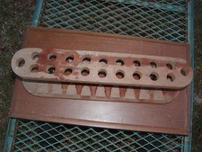20 Slot Pipe Holder 18-1/2'' Long,Made by M.L. Cothran in C.B.I. Theater 1943-45 picture