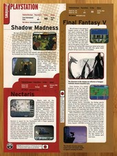 1998 Shadow Madness/Final Fantasy V 5 Playstation 1 PS1 PREVIEW Print Ad/Poster picture