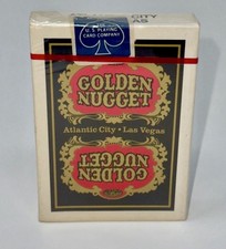 Vintage Black Golden Nugget Casino Playing Cards Las Vegas Atlantic City picture