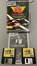 P-38 Lightning (IBM PC, 1991) Game on 3.5 Inch Floppy Discs & Manual, Excellent picture