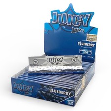 24 Booklets Juicy Jay’s Blueberry King Size Slim Rolling Papers Display Box picture