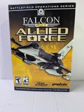 Falcon 4.0 Allied Force PC CD-ROM Big Box w/ Manual Graphsim Lead Pursuit picture