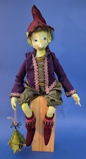 Elf King Fantasy Mythical Gnome Cloth Doll Figurine Shelf Sitter 19