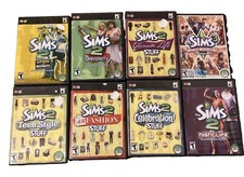 The Sims 2 & 3 PC Expansion Lot 8 Games EA CD-ROM CIB w Manuals picture