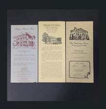 Paper Ephemera 3 1989 Paper Leaflets Beaufort SC Bed & Breakfast Restaurant picture