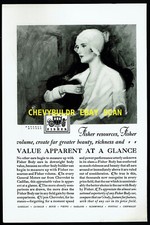 1929 GM's Body by Fisher Vintage Depression Era ad 