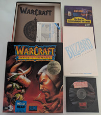 WarCraft: Orcs & Humans (PC, 1994) Vintage Blizzard CD-ROM Big Box - Tested picture