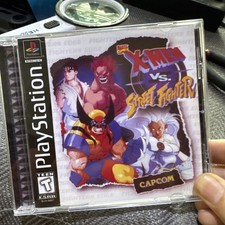 X-Men vs. Street Fighter PS1 PlayStation 1 Black Label CIB w/ Manual - Tested picture