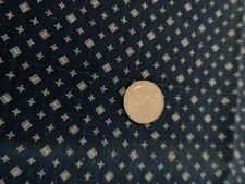 Antique 1870’s-1880’s 100% Cotton Indigo & White Fabric 34”x17” Plus More picture