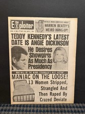 1971 Oct 24th The Exploiter Newspaper, Angie Dickinson, Warren Beatty (VRN10K) picture
