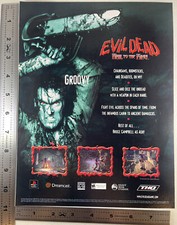 2000 Evil Dead Hail To The King PS1 Playstation Dreamcast THQ Sony Chainsaw Ad picture