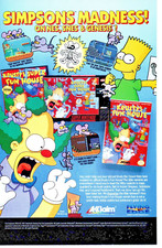 1992 KRUSTY'S FUN HOUSE SIMPSONS PRINT AD - NINTENDO NES SNES VIDEO GAME ART picture