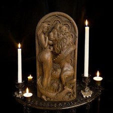 Aeon Sophia a Goddess of Wisdom Gnosis Gnostic Demiurge Yaldabaoth Universe Wood picture