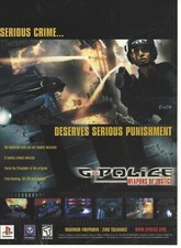 G-Police Print Ad/Poster Art Playstation PS1 picture
