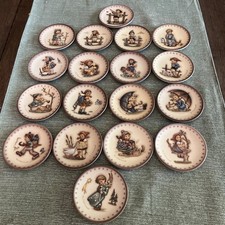 MJ Hummel Goebel 3 Inch Mini Plate Set Of 18~Mint 1971-1995 picture