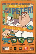 2006 Family Guy Video Game PS2 Xbox PSP Print Ad/Poster Stewie Peter Griffin Art picture