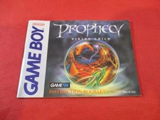 Prophecy of the Viking Child Nintendo Game Boy Instruction Manual Booklet ONLY picture