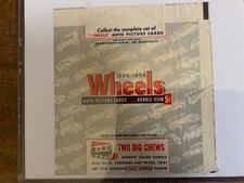 1954 TOPPS WORLD ON WHEELS 5 CENT WRAPPER w/BAZOOKA AD picture