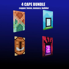 ☄️Minecraft 4 CAPE bundle | copper, menace, home, builder | Codes☄️ picture