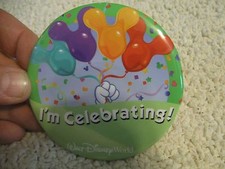 Disney 4 Button Set I'm Celebrating WDW Family Pin Perfect for any Celebration picture