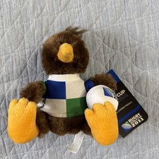2011 Rugby World Cup Mascot New Zealand Kiwi Bird Plush Toy w. Jersey NEW NWT picture