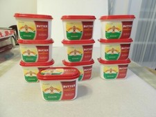 10 Empty Land O' Lakes 15 OZ. Plastic Butter Tubs W/Discontinued Logo picture