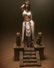 CLEOPATRA - 3D model kit figure, unassembled, unpainted Fan Art - (CA3D) picture