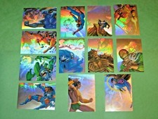 1995 FLAIR MARVEL ANNUAL HOLOBLAST INSERT HOLOGRAM 12 CARD SET DEADPOOL VENOM picture