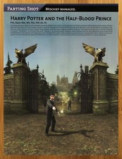 2008 Harry Potter & The Half-Blood Prince Xbox 360 PS3 Print Ad/Poster Game Art picture