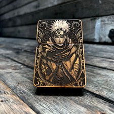 The Legendary Shinobi – Engraved Teakwood Lighter picture