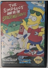The Simpsons: Bart vs. The Space Mutants Sega Genesis Cleaned & Tested no manual picture