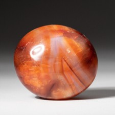 Genuine Polished Carnelian (Large) Palm Stone Crystal picture