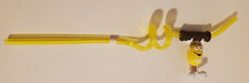 M&M'S WORLD SOUVENIR YELLOW PEANUT TWIRLY CHARACTER CRAZY DRINK STRAW 2005 picture