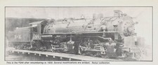 Wabash Cannonball 1930 4-6-2 Steam Train Locomotive #244 N De M Vtg Mag Excerpt picture