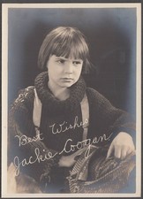 Child actor Jackie Coogan publicity photo w/ facsimile signature ca 1920s picture