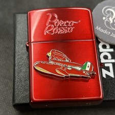 Zippo Lighter Porco Rosso NZ-24 Metal Red Studio Ghibli Hayao Miyazaki Japan New picture