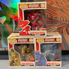 Funko Pop Yu-Gi-Oh 3-Pack Slifer/Ra/Obelisk Dragons #756 #1098 #757 picture