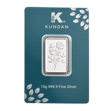 Kundan 999.9 Fine Silver Forever Rose Bar 10 Grams picture