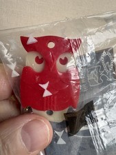 Vintage Owl Keychain Political Advertisement Unique Design Glow in the Dark New picture