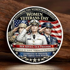 Women Veterans Day Coin Honoring Women Veterans Military Challenge Coin Gift picture