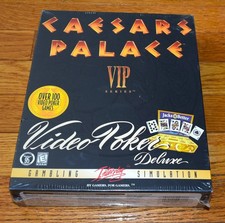 Caesars Palace VIP Series Video Poker Deluxe PC Game- New Sealed picture