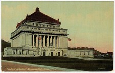 1907-1915 Pittsburgh PA Postcard Soldiers' & Sailors' Memorial Hall Pittsburg DB picture