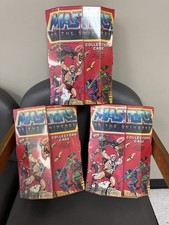 9 original Masters of the Universe action figures Plus 3 Storage Containers picture